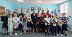 Лиманские школьники встретились с казаками и православным священником