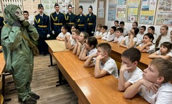 В лиманской школе прошёл мастер-класс в рамках игры «Зарница 2.0»