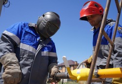 В лиманском селе Яндыки завершена реконструкция газопровода
